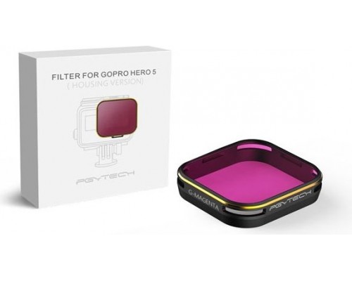 PGY Tech Diving filter for GoPro5, Magenta, Housing edition