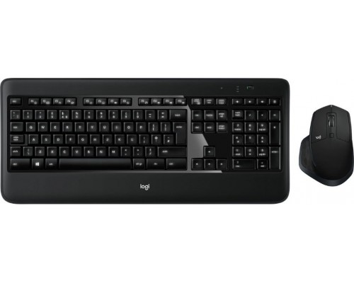 Logitech Wireless Keyboard + Mouse, US INTL, 2.4GHZ, INTNL (MX900)