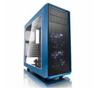 Fractal Design Focus G FD-CA-FOCUS-BU-W Side window, Left side panel - Tempered Glass, Blue, ATX, Power supply included No