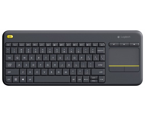 Logitech K400 Plus, Wireless Touch, Black