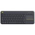 Logitech K400 Plus, Wireless Touch, Black