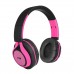 ART Bluetooth Headphones with microphone AP-B04 black/pink