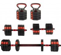 Eb Fit dumbbells 1039206 bituminous 2 x 10 kg