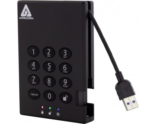 HDD Apricorn Aegis Padlock 3.0 500GB Black (A25-3PL256-500)