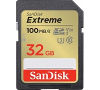 SD  SanDisk Extreme SDHC 32 GB Class 10 UHS-I/U3 V30 (SDSDXVT-032G-GNCIN)