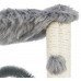 Trixie Baza, drapak standing ze szczotką, cat, gray, 50 cm