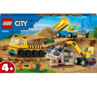 LEGO City Celtniecības kravas automašīnas un lodīšu celtnis (60391)