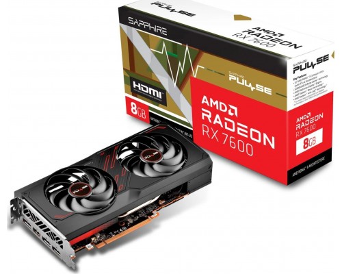 Sapphire Pulse Radeon RX 7600 Gaming OC 8GB GDDR6 (11324-01-20G)