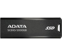 SSD ADATA Dysk SSD zewnętrzny SC610 2000 GB USB3.2A Gen2 czarny