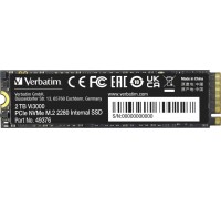 SSD Verbatim Vi3000 2TB M.2 2280 PCI-E x4 Gen4 NVMe (49376)