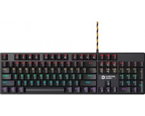 Canyon CANYON Deimos GK-4 ,mech., LED Rainbow, 1,8m, Black, US
