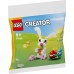 LEGO Creator 30668 Baltas un zilas apdrukas ar krāsainu Pysanka