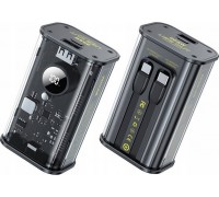 Wekome Power  10000 mAh Fast Charging With built-in cable USB-C & Lightning PD 20W + QC 22.5W Black