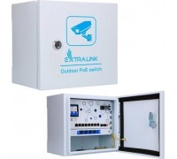 Switch ExtraLink Extralink Atlas | Zewnętrzny switch PoE | 8x RJ45 1000Mb/s PoE, 2x SFP, 120W, aktywne chłodzenie