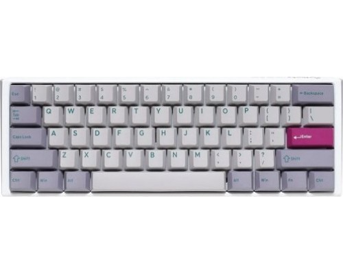 Ducky Ducky One 3 Mist Grey Mini Gaming Keyboard, RGB LED - MX-Ergo-Clear (US)