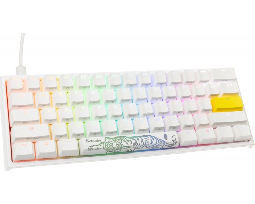 Ducky Ducky One 2 Pro Mini White Edition Gaming Keyboard, RGB LED - Cherry Blue (US)