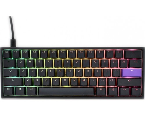 Ducky Ducky One 2 Pro Mini Gaming Keyboard, RGB LED - Cherry Silent Red (US)