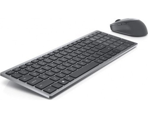 Dell Dell | Klaviatūra ir pelė | KM7120W | Klaviatūra ir pelė | Wireless | Batteries included | EN/LT | Bluetooth | Titan Gray | Belaidė jungtis