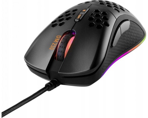 Deltaco DELTACO GAMING su laidu, 6400 DPI, RGB, USB, juoda / GAM-108