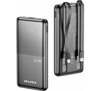 Awei AWEI PowerBank P76K 10000mAh 22.5W Black/black Digital Display