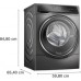 Bosch Bosch | Washing Machine | WNC254ARSN | Energy efficiency class A/D | Front loading | Washing capacity 10.5 kg | 1400 RPM | Depth 62.2 cm | Width 59.8 cm | LED | Drying system | Drying capacity 6 kg | Steam function | Dosage assistant