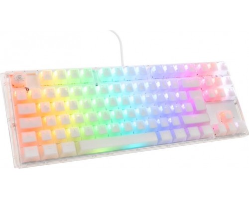 Ducky Ducky One 3 Aura White TKL Gaming Keyboard, RGB LED - Kailh Jellyfish Y