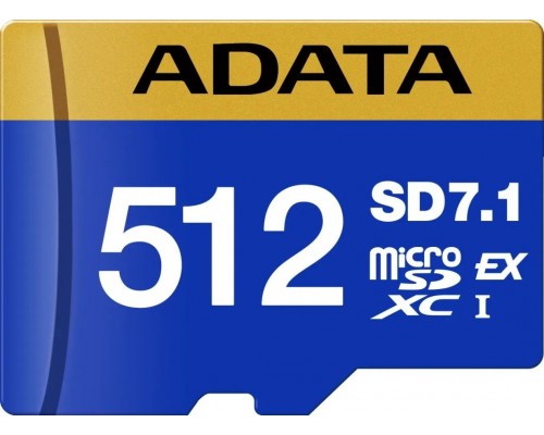 SD  ADATA Premier Extreme SD7.1 MicroSDXC 512 GB Class 10 UHS-I/U3 V30 (UD512GEX3L1-C)