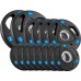 Rebel Zestaw obciążeń żeliwnych gumowanych 30kg ( 8x1.25kg + 4x2.5kg + 2x5kg ), otwór olimpijski 51mm,  REBEL ACTIVE