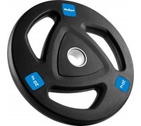 Rebel Obciążenie żeliwne gumowane 20kg, otwór olimpijski 51mm,  REBEL ACTIVE