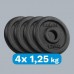 Rebel Zestaw obciążeń żeliwnych 4x1.25kg, otwór 31mm, talerz klasyczny, REBEL ACTIVE