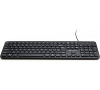 Powerton Powerton WPK102, klawiatura Slim CZ/SK, klasyczna, przewodowa (USB), czarna, cicha