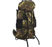 vidaXL Plecak turystyczny, zielone moro, 80 L, tkanina Oxford