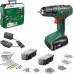 Bosch Bosch cordless drill/driver EasyDrill 18V-40 + SystemBox (green/black, Li-ion battery 1.5Ah, case, POWER FOR ALL ALLIANCE)