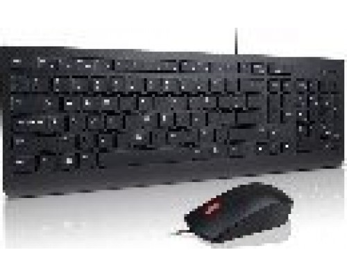 Lenovo Lenovo 4X30L79886 klawiatura Dołączona myszka Uniwersalne USB AZERTY Francuski Black