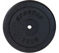 Sportop load cast iron 20 kg fi26