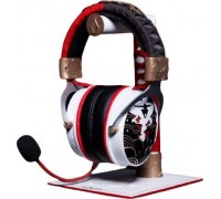 Lexip Mentor Zestaw słuchawkowy Przewodowy i Bezprzewodowy Opaska na głowę Gaming Bluetooth Czarny, Złoto, Czerwony, Biały