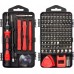 TOOLKITI PRECYZYJNYCH Z BITAMI BSA-115 czerwony