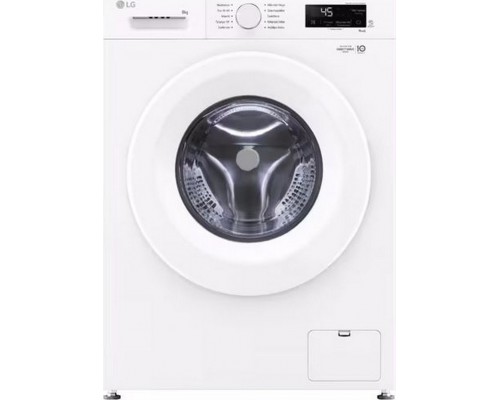 LG Washing Machine | F4X1008NWH | Energy efficiency class A | Front loading | Washing capacity 8 kg | 1400 RPM | Depth 56 cm | Width 60 cm | Display | LCD | Steam function | Direct drive | Wi-Fi | White