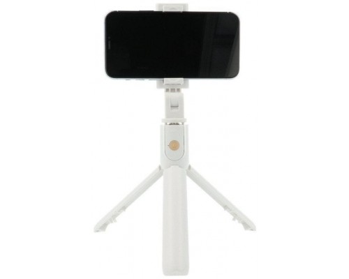 RoGer 2in1 Pašportreta nūjiņa + Tripods Teleskopisks statīvs ar Bluetooth tālvadības pulti White