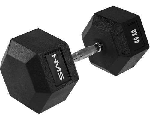 HMS ‎‎Hantel Hex Pro rubberized 1 x 40 kg