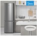 Midea Refrigerator | MERB276FGE02A | Energy efficiency class E | Free standing | Combi | Height 180 cm | No Frost system | Fridge net capacity 199 L | Freezer net capacity 71 L | 41 dB | Stainless steel