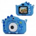 Aparat Cyfrow 48mp Kamera 1080p Dla Dziecka 5x Gry Mp3  Xrec X2 / Dinozaur Blue