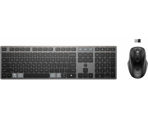 Hewlett Packard (HP) HP 725 Multi-Device Rechargeable Belaidė klaviatūra ir pelė Combo EURO