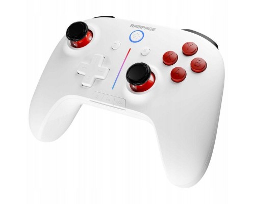 Rampage Hydra Kontroler gamingowy RGB bezwire pad white