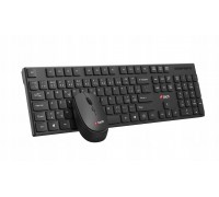 C-Tech C-TECH klawiatura z myszą WLKMC-03, Bezdrátowy set 2.4GHz, CZ, czarny