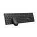 C-Tech C-TECH klawiatura z myszą WLKMC-03, Bezdrátowy set 2.4GHz, CZ, czarny