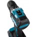 Makita DDF487RFE3 wkrętak zasilany/zakrętark udarowy 1700 RPM Czarny, Niebieski, Stal