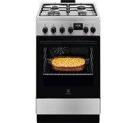 Electrolux 500 SurroundCook 57 L width 50 cm stainless steel - Electric cooker with gas hob