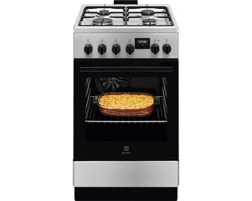 Electrolux 500 SurroundCook 57 L width 50 cm stainless steel - Electric cooker with gas hob