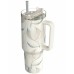 Quokka Stream -   of steel stainlessj 1200 ml with a straw (Cotton)